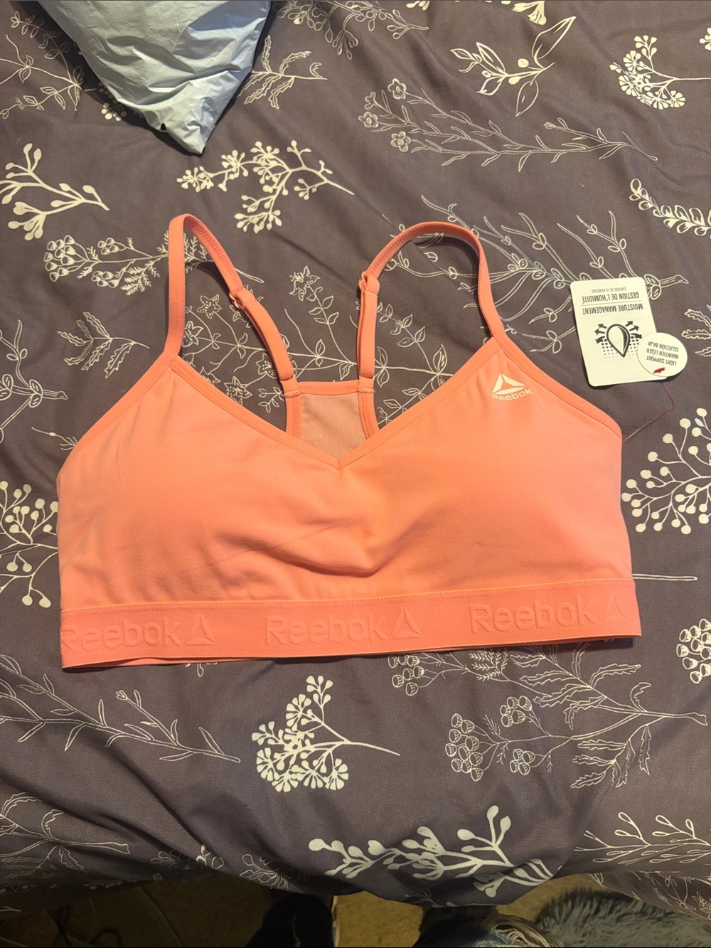 Reebok Coral Light-Support Sports Bralette